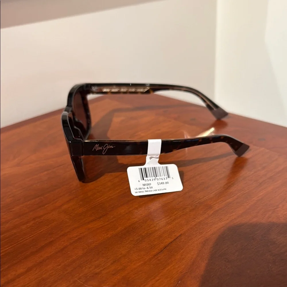 Maui Jim Dark Tortoise Frame Sunglasses with Brown Lenses
